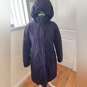 Lands' End Women's Deep Purple down filled coat size M